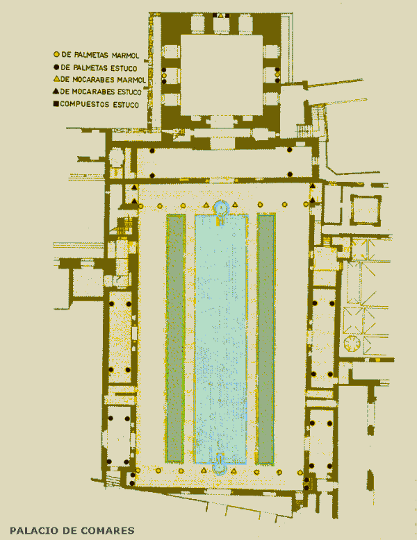 ALHAMBRA Plano del palacio de Comares